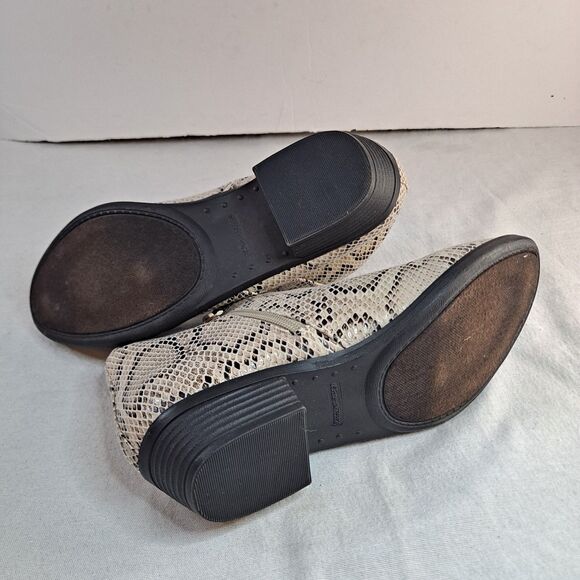 Anneliese Tulsa Booties Womens Sz 9M Snakeskin Print Tan Fabric - Picture 5 of 10